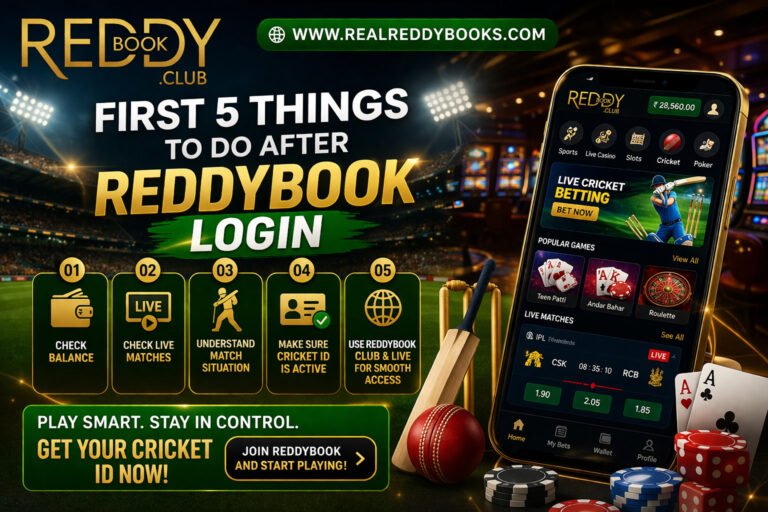 First 5 Things to Do After Reddybook Login