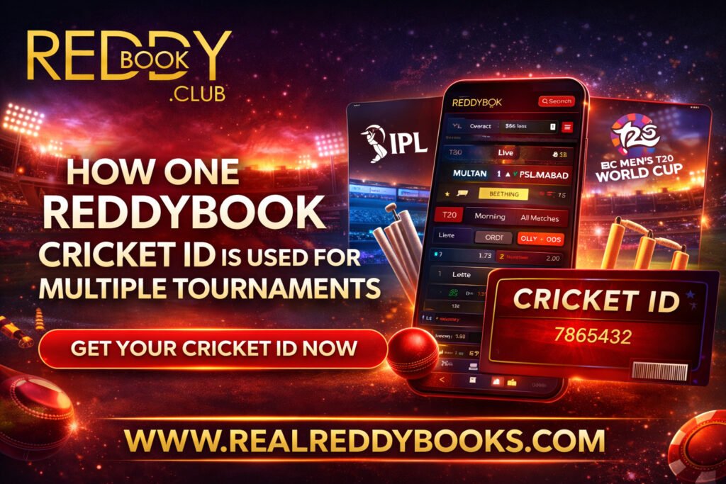 How One Reddybook Cricket ID is Used for Multiple Tournaments