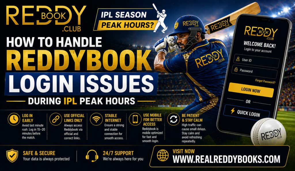 How to Handle Reddybook Login Issues During IPL Peak Hours