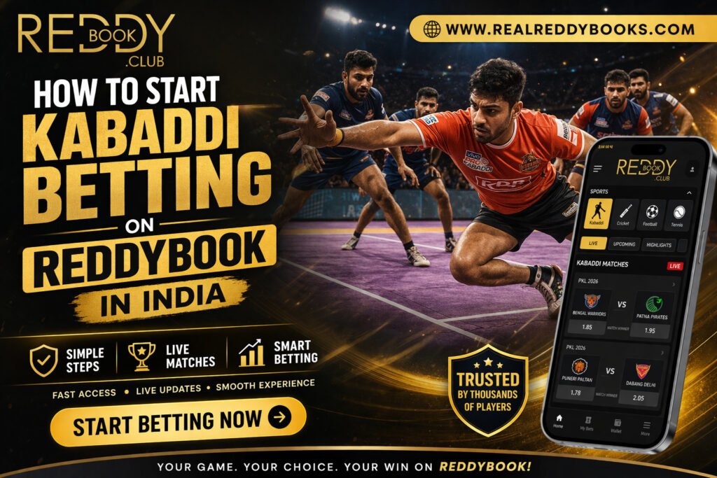 How to Start Kabaddi Betting on Reddybook in India