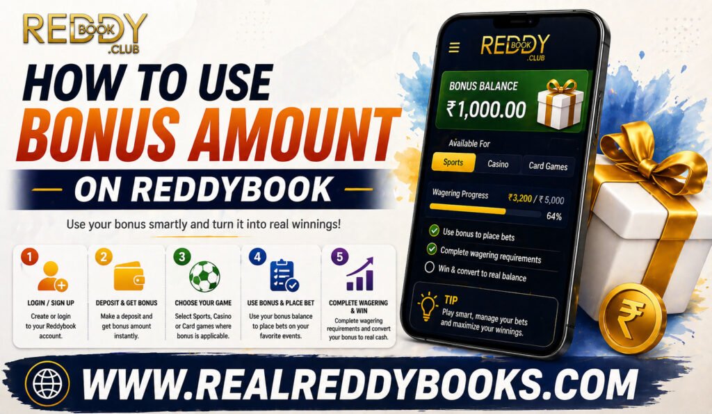 How to Use Bonus Amount on Reddybook