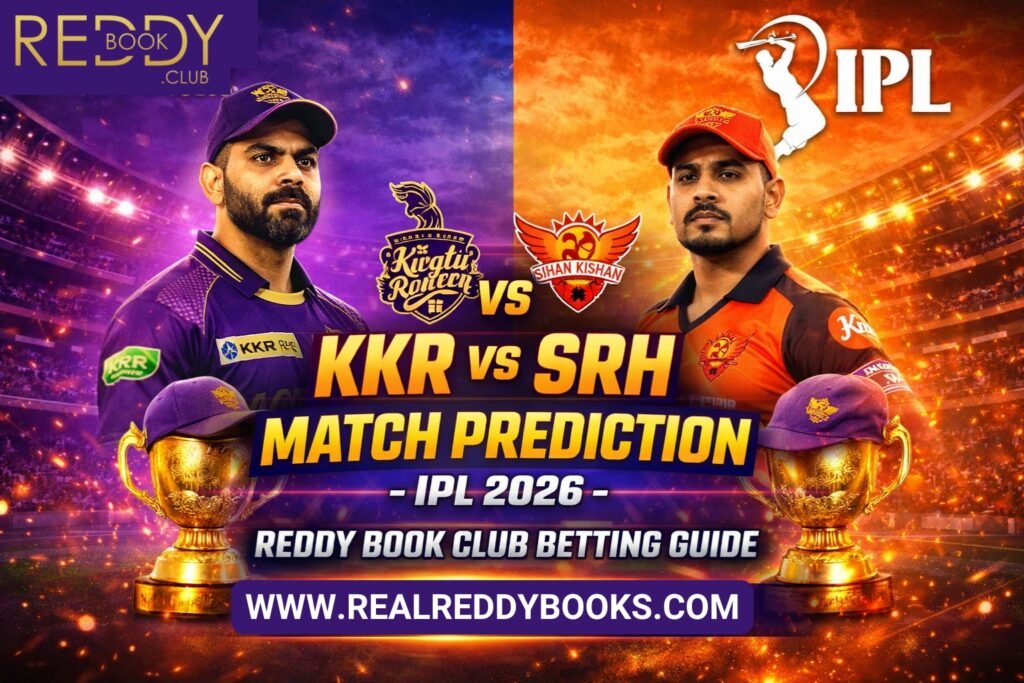 Reddy Book CLUB Match Prediction on KKR vs SRH 6th Match IPL 2026