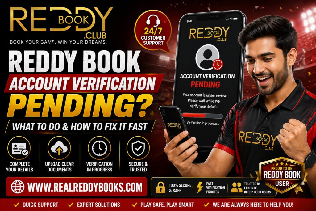 Reddy Book What to Do for Account Verification Pending