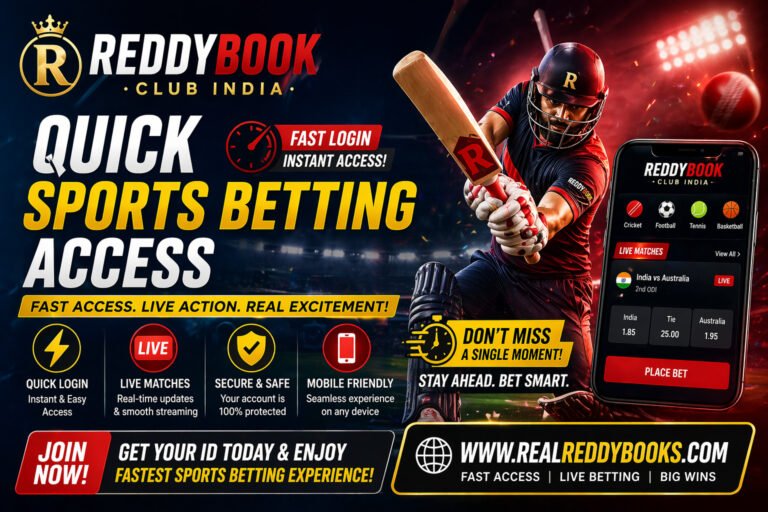 Reddybook Club India Quick Sports Betting Acces