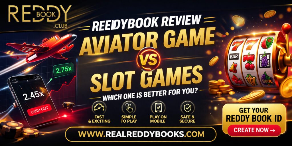 Reddybook Review Aviator Game vs Slot Games