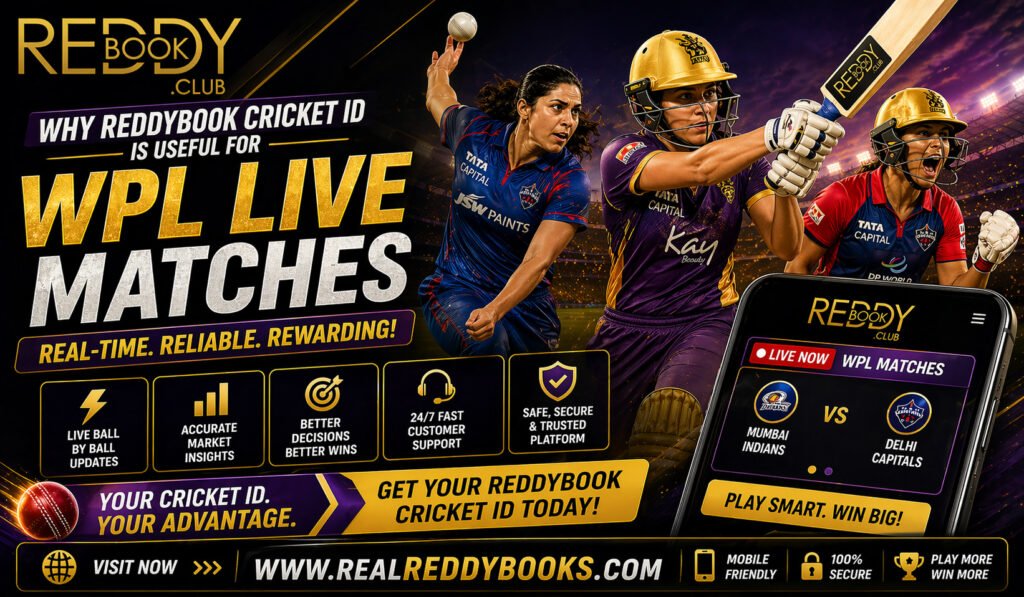Why Reddybook Cricket ID is Useful for WPL Live Matches