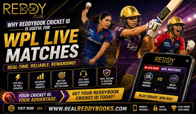 Why Reddybook Cricket ID is Useful for WPL Live Matches