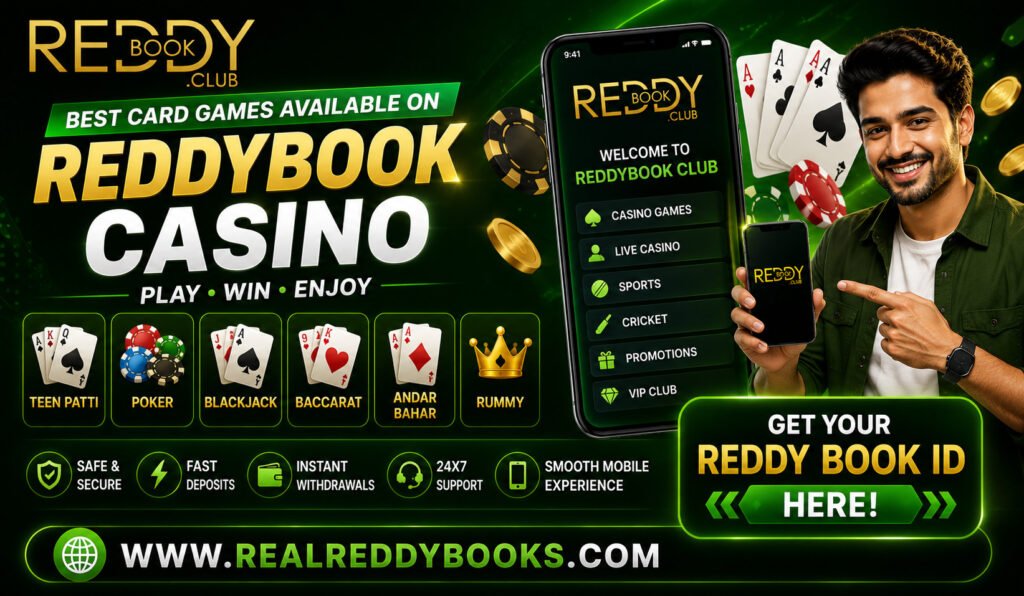 Best Card Games Available on Reddybook Casino