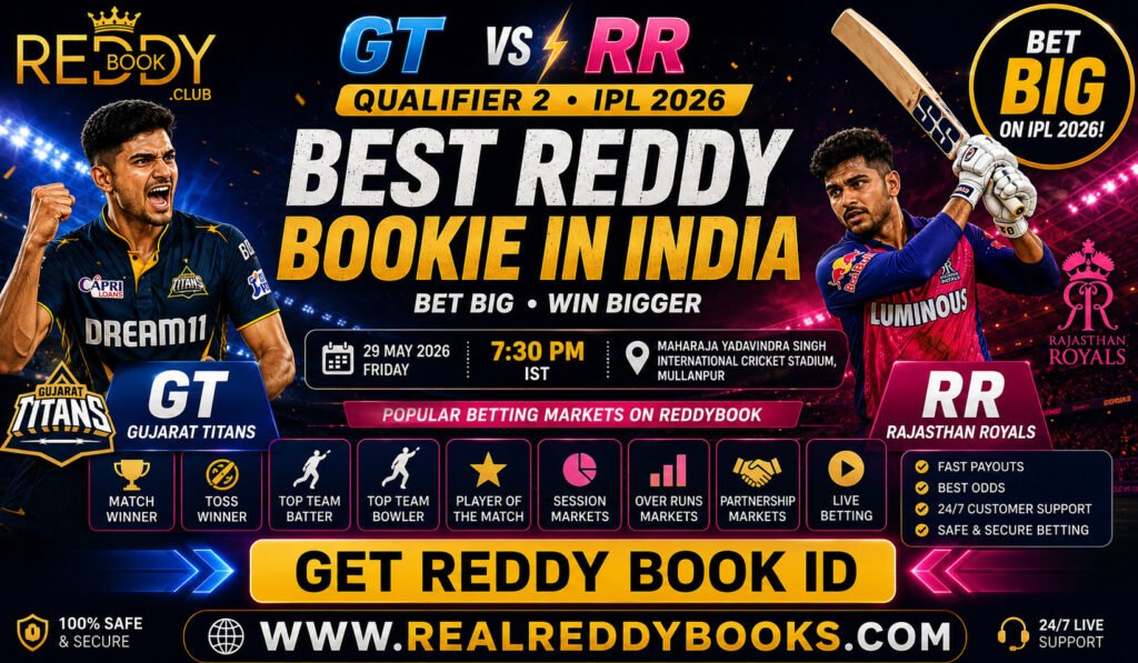GT vs RR Qualifier 2 IPL 2026 Reddybook Betting Guide