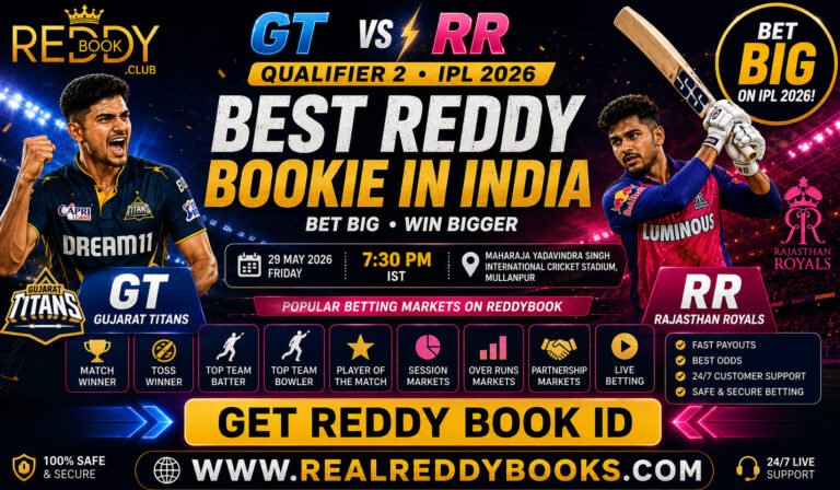 GT vs RR Qualifier 2 IPL 2026 Reddybook Betting Guide