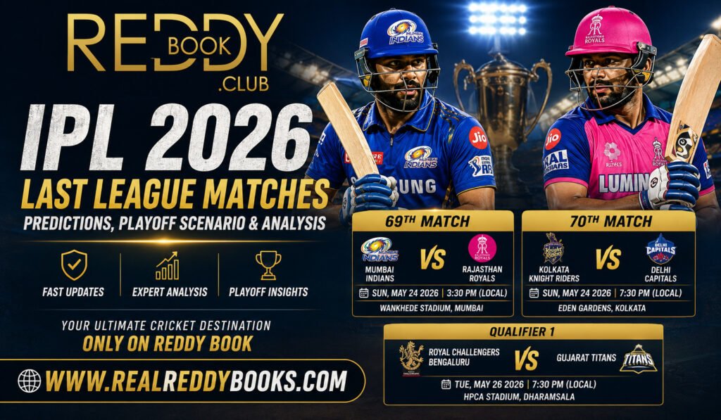 Reddy Book IPL 2026 Playoff Race Predictions, Team Analysis
