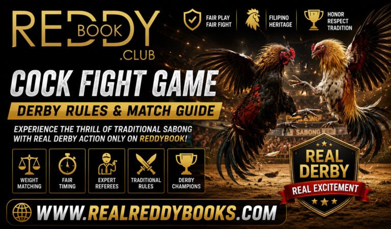 Reddybook Cock Fight Game Guide, Rules, Gameplay