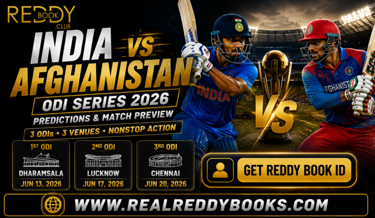 Reddybook Predictions on India vs Afghanistan ODI Series 2026